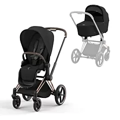 Priam Complete Pushchair Bundle - Rose Gold  Frame 