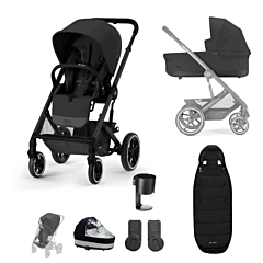 Cybex Balios S Lux 8 Piece Bundle - Moon Black