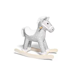 Rocking Horse - Star - Grey/White