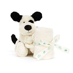 Jellycat Bashful Black & Cream Puppy Soother