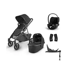 Uppababy Cruz V2 Travel System with Cybex Cloud T Car Seat & Base